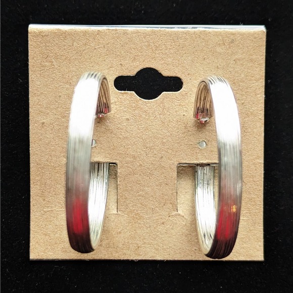 Vintage Lewis Segal Hoop Clip On Earrings - Picture 3 of 5